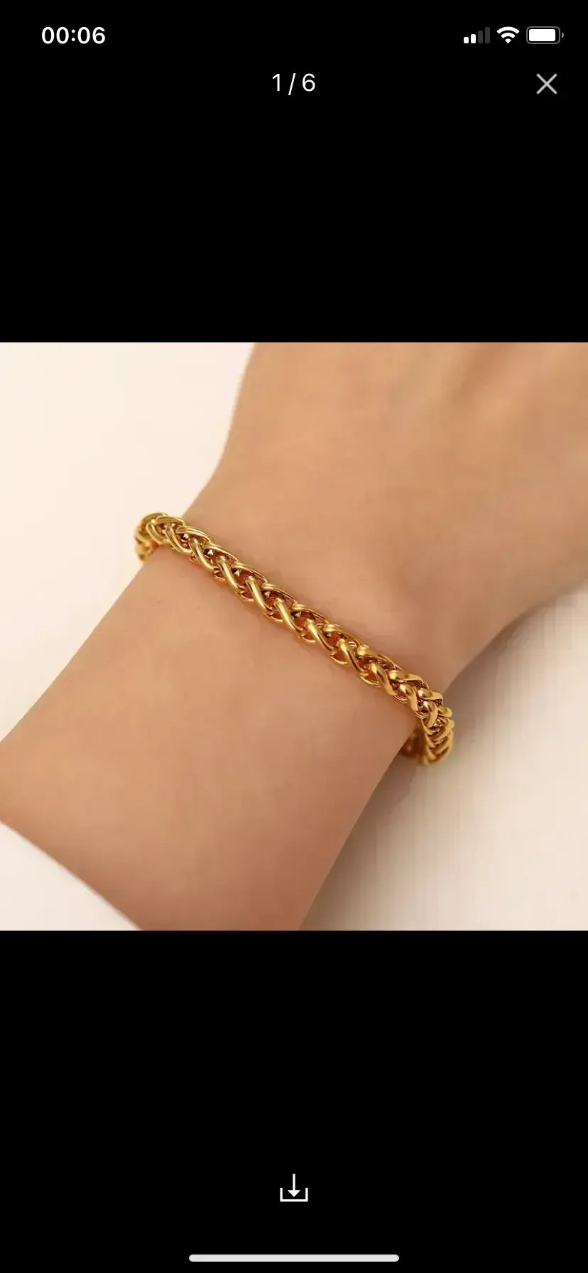 Cassandra – Bracelet en plaqué or Inad Création