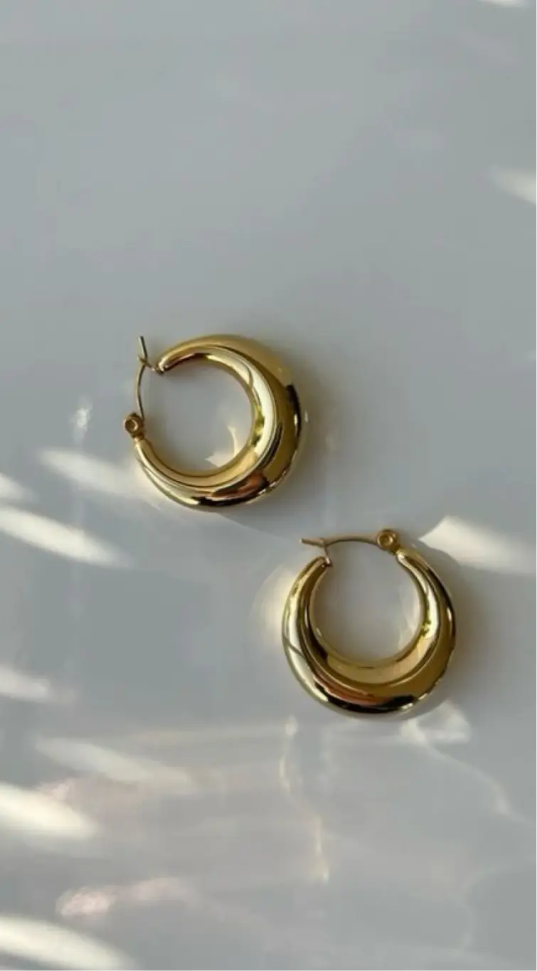 Mia Boucles d’Oreilles - Élégance Rétro en Plaqué Or Inad Création